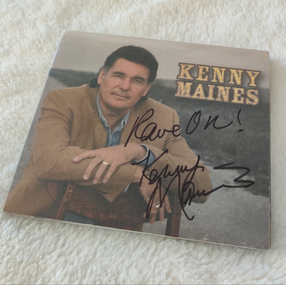 Kenny Maines Music CD Autographed Signed Jacket